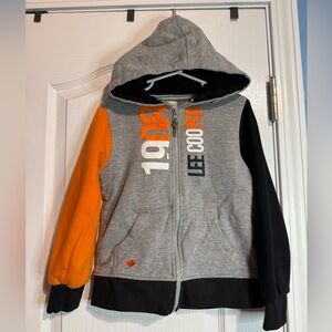 🇬🇧 Lee Cooper Kids Color Block Hoodie – Size 6A (Fits Like 5T/6T USA)